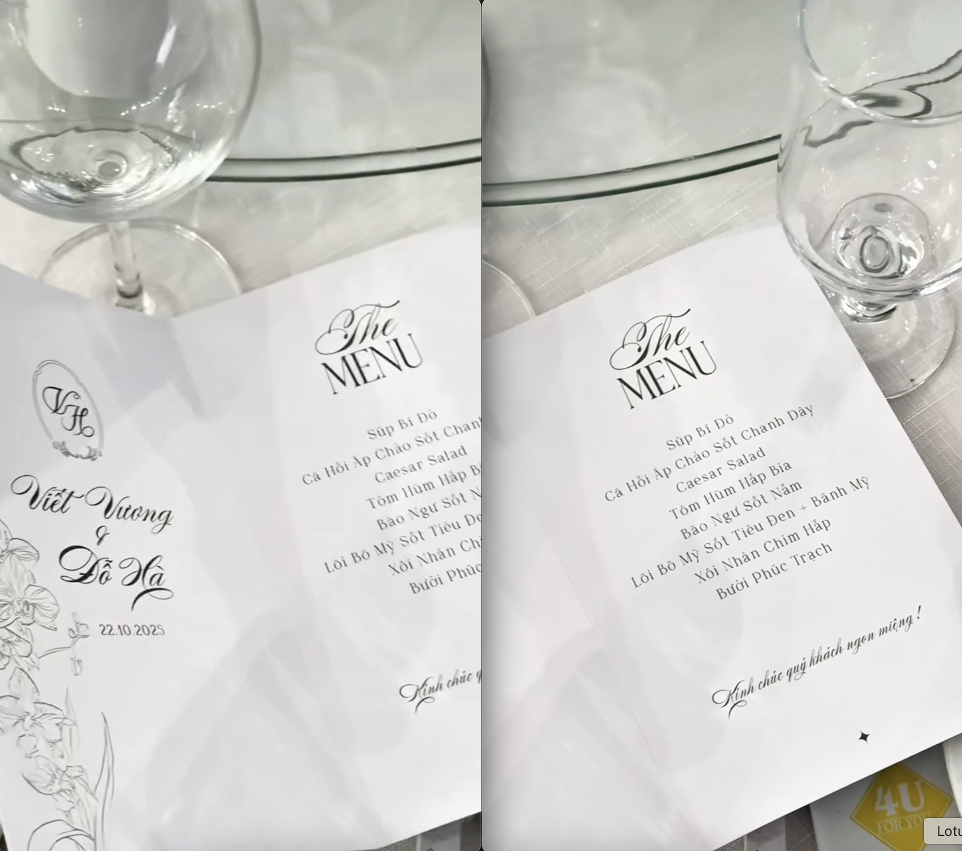 Lộ menu tiệc cưới Đỗ Hà và Tổng Giám đốc Tập đoàn Sơn Hải: 1000 khách hôm nay được đãi gì?- Ảnh 2. Lộ menu tiệc cưới Đỗ Hà và Tổng Giám đốc Tập đoàn Sơn Hải: 1000 khách hôm nay được đãi gì?- Ảnh 2.