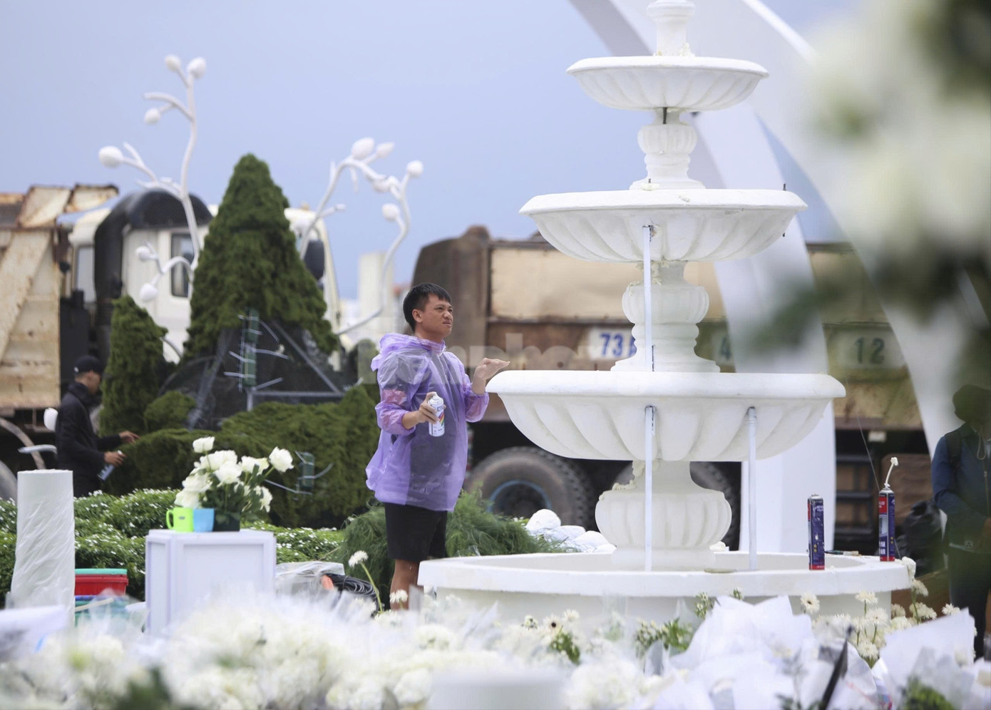 Bên trong rạp cưới mái vòm 3.000 m2 được nhà chồng Đỗ Thị Hà dựng bên bờ sông Nhật Lệ- Ảnh 22.