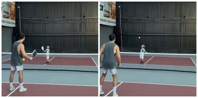 Tóm dính Hồ Ngọc Hà trên sân pickleball: Đôi Tóm dính Hồ Ngọc Hà trên sân pickleball: Đôi