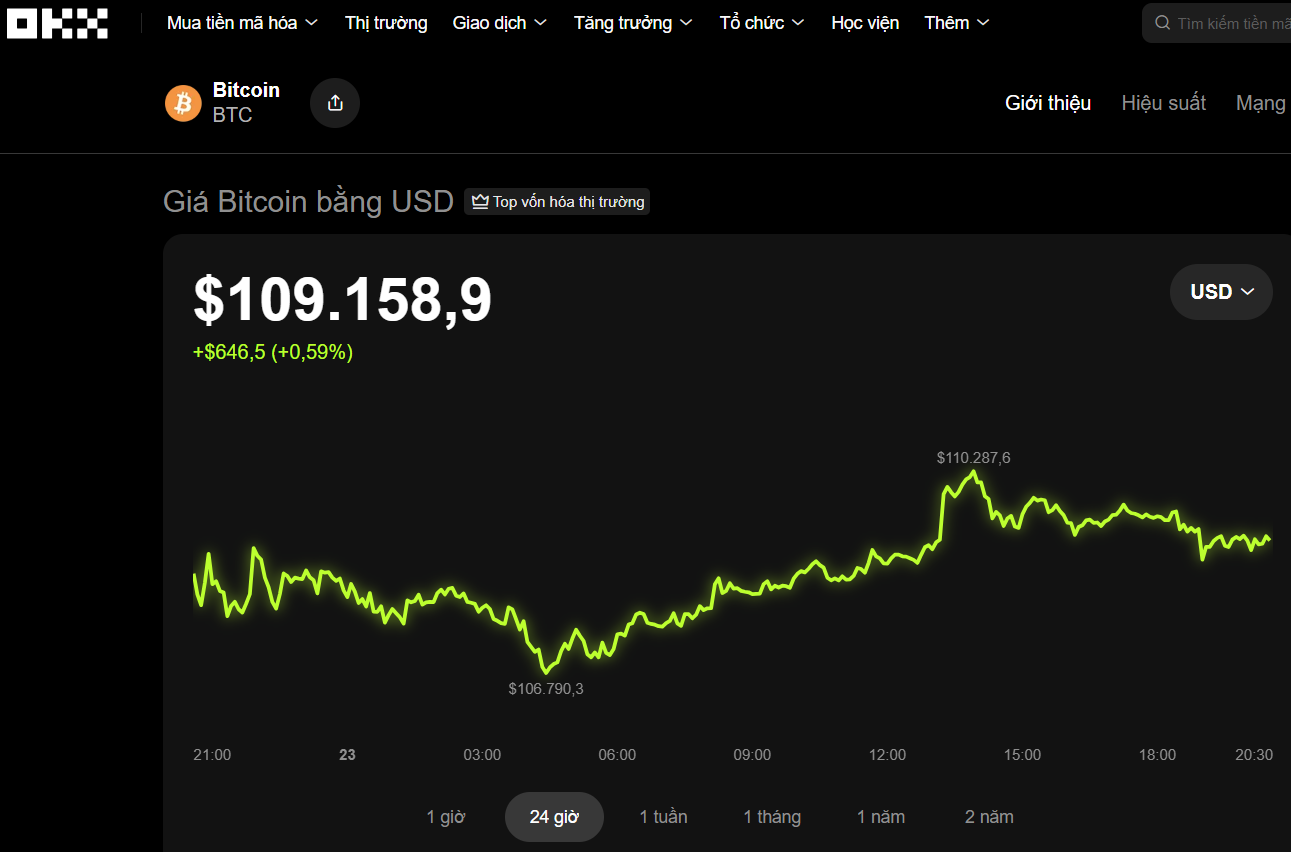 Thị trường tiền số hôm nay, 23-10: Bitcoin tăng nhẹ nhưng dự báo sẽ khiến nhà đầu tư bị sốc- Ảnh 1. Thị trường tiền số hôm nay, 23-10: Bitcoin tăng nhẹ nhưng dự báo sẽ khiến nhà đầu tư bị sốc- Ảnh 1.