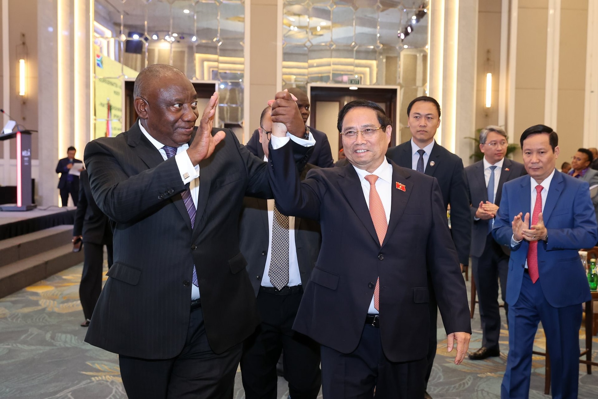 Tổng thống Nam Phi: Việt Nam là cửa ngõ vào Đông Nam Á, đạt mức tăng trưởng "đáng ngưỡng mộ"- Ảnh 1. Tổng thống Nam Phi: Việt Nam là cửa ngõ vào Đông Nam Á, đạt mức tăng trưởng "đáng ngưỡng mộ"- Ảnh 1.