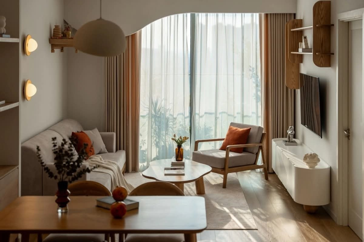 Cải tạo căn hộ 87m² với chi phí 380 triệu đồng- Ảnh 1.