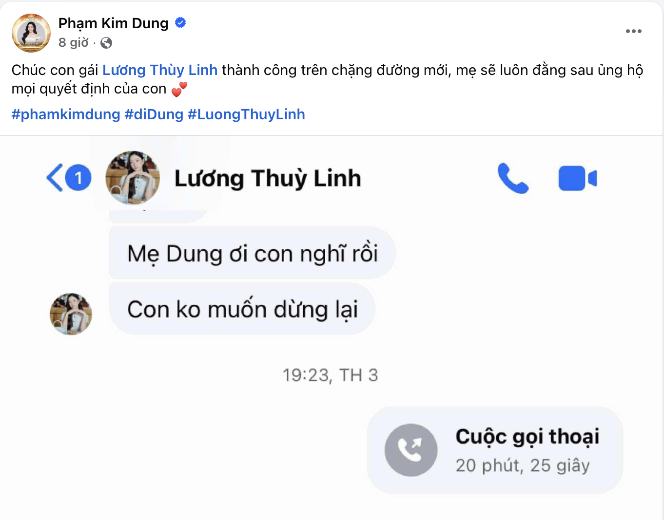 Hoa hậu Lương Thuỳ Linh xin lỗi Hương Giang- Ảnh 5. Hoa hậu Lương Thuỳ Linh xin lỗi Hương Giang- Ảnh 5.