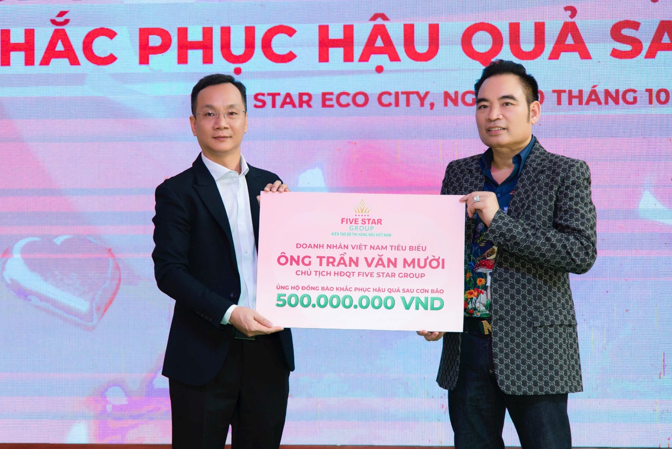 Five Star Group quyên góp 1 tỷ đồng hỗ trợ lũ lụt, cam kết phát triển gắn kết cộng đồng- Ảnh 1. Five Star Group quyên góp 1 tỷ đồng hỗ trợ lũ lụt, cam kết phát triển gắn kết cộng đồng- Ảnh 1.