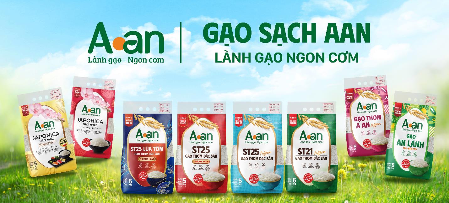 Gạo Sạch Aan xuất sắc đạt Top 10 Thương hiệu Uy tín hàng đầu ASEAN 2025- Ảnh 1. Gạo Sạch Aan xuất sắc đạt Top 10 Thương hiệu Uy tín hàng đầu ASEAN 2025- Ảnh 1.