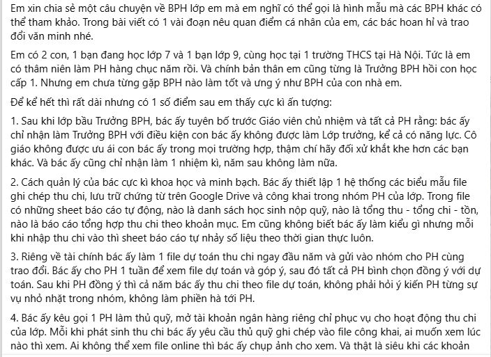 Khoe Trưởng Ban phụ huynh lớp con mình siêu đỉnh, là Khoe Trưởng Ban phụ huynh lớp con mình siêu đỉnh, là