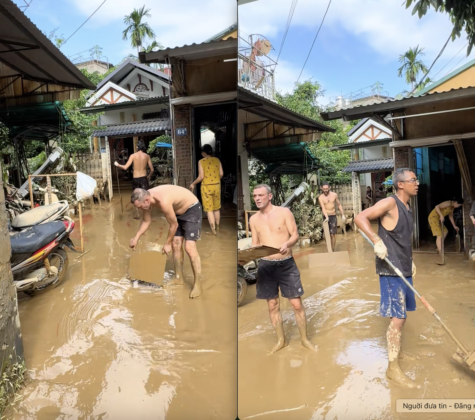 Du lịch Việt Nam đúng đợt mưa bão, khách Tây có thêm trải nghiệm mới: Dân mạng xem vừa buồn cười vừa thích thú- Ảnh 2.
