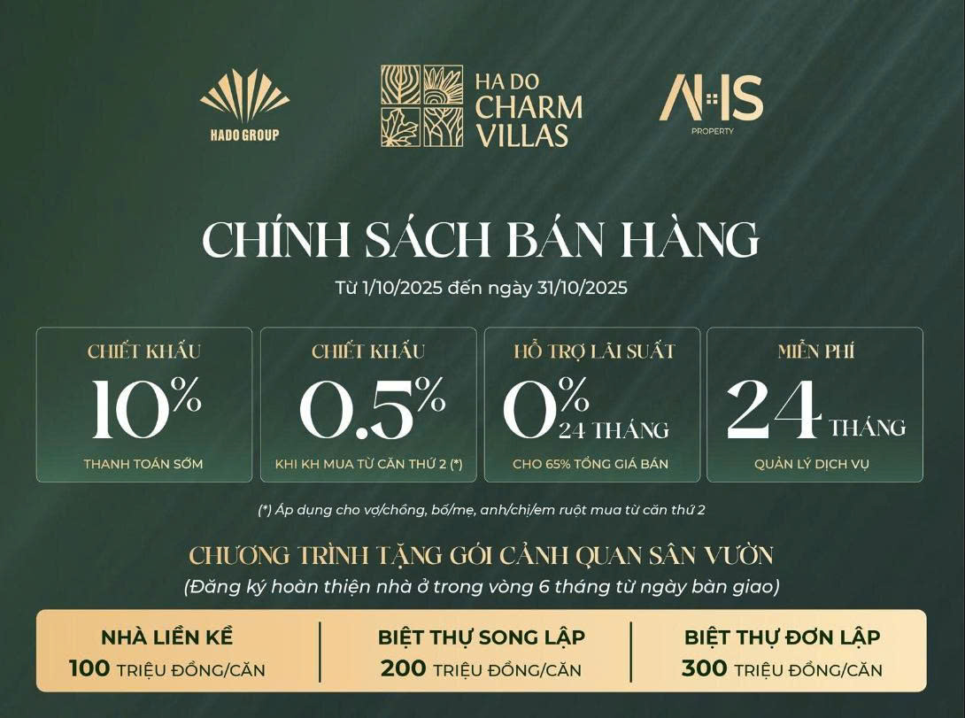 Dễ dàng sở hữu nhà thấp tầng biệt lập với ưu đãi vàng từ Hado Charm Villas- Ảnh 3.