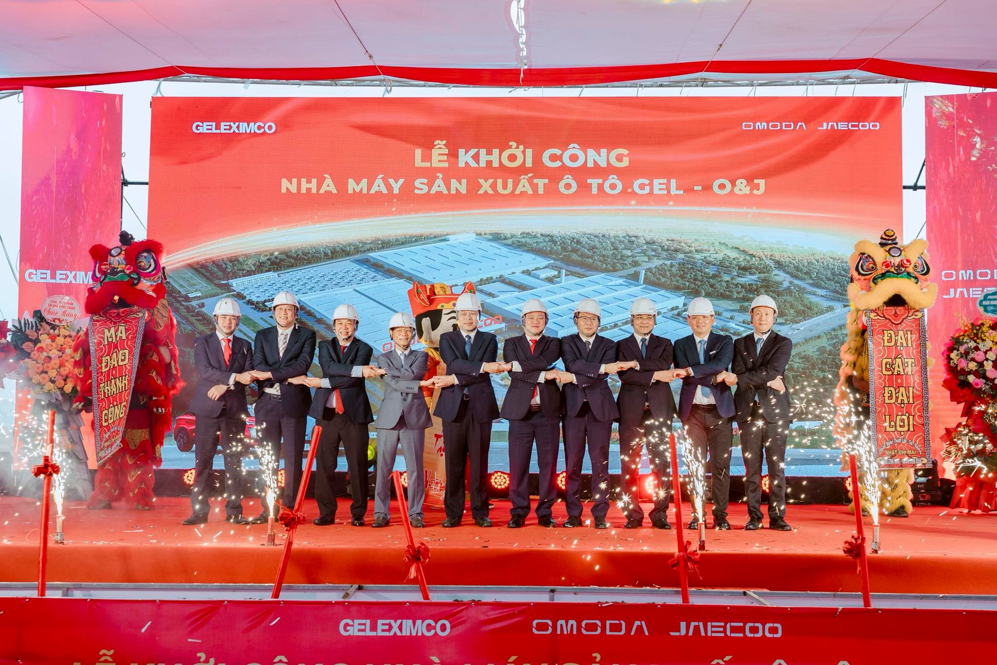 Bắt tay hãng xe Trung Quốc, Chủ tịch Vũ Văn Tiền chính thức khởi công nhà máy sản xuất ô tô tại Hưng Yên, công suất 120.000 xe/năm- Ảnh 2. Bắt tay hãng xe Trung Quốc, Chủ tịch Vũ Văn Tiền chính thức khởi công nhà máy sản xuất ô tô tại Hưng Yên, công suất 120.000 xe/năm- Ảnh 2.