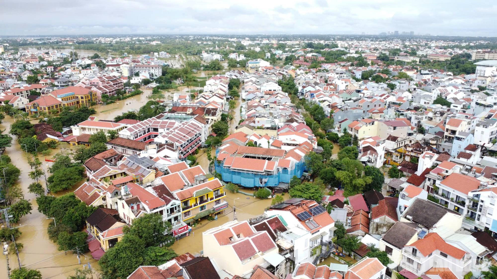 Toàn cảnh Hội An trong đỉnh lũ lịch sử, vượt mức năm 1964- Ảnh 3. Toàn cảnh Hội An trong đỉnh lũ lịch sử, vượt mức năm 1964- Ảnh 3.