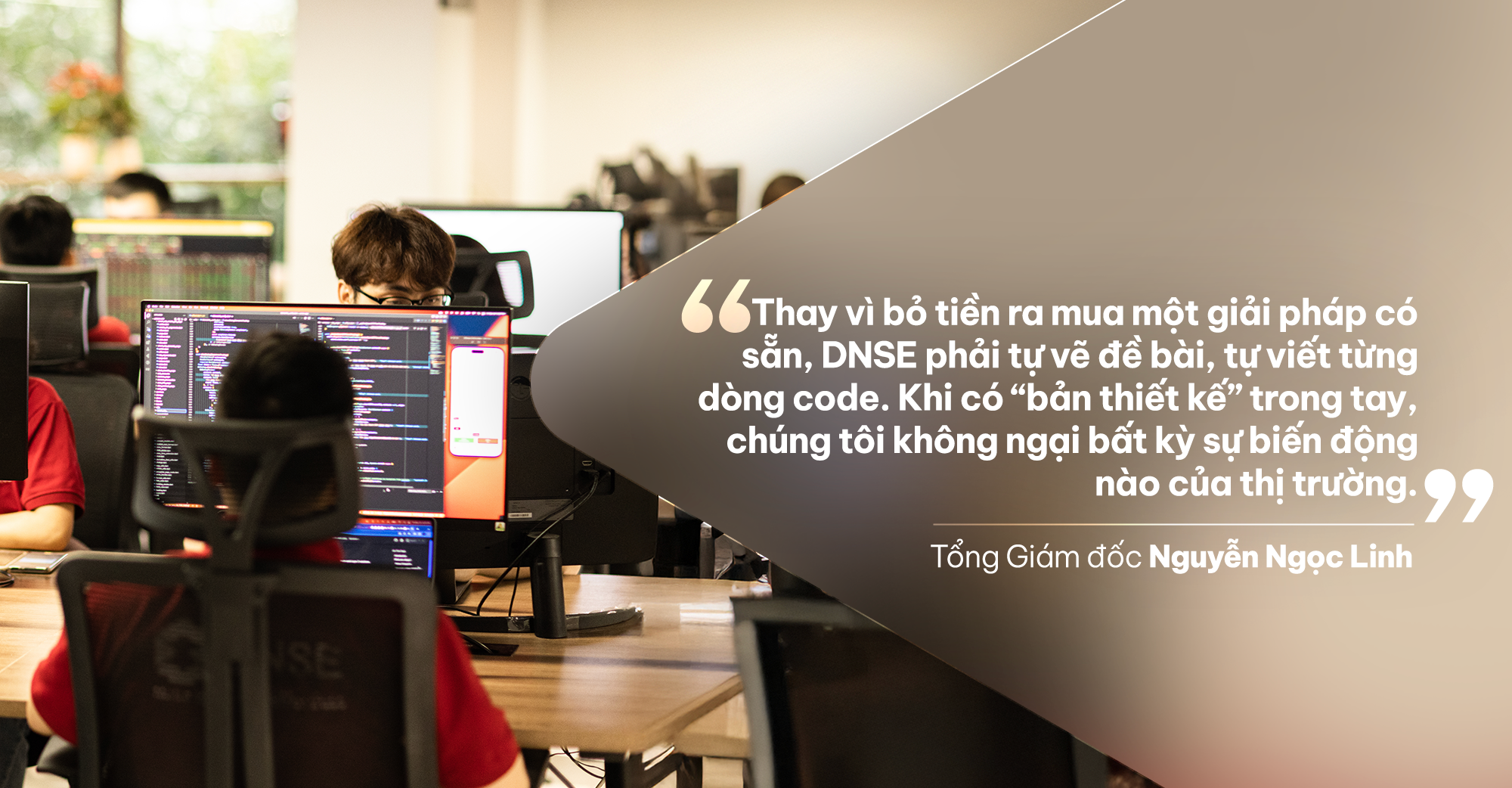 Tổng Giám đốc Nguyễn Ngọc Linh: "Tuổi 18, DNSE tràn đầy sức trẻ, dám làm và dám dấn thân”- Ảnh 4. Tổng Giám đốc Nguyễn Ngọc Linh: "Tuổi 18, DNSE tràn đầy sức trẻ, dám làm và dám dấn thân”- Ảnh 4.