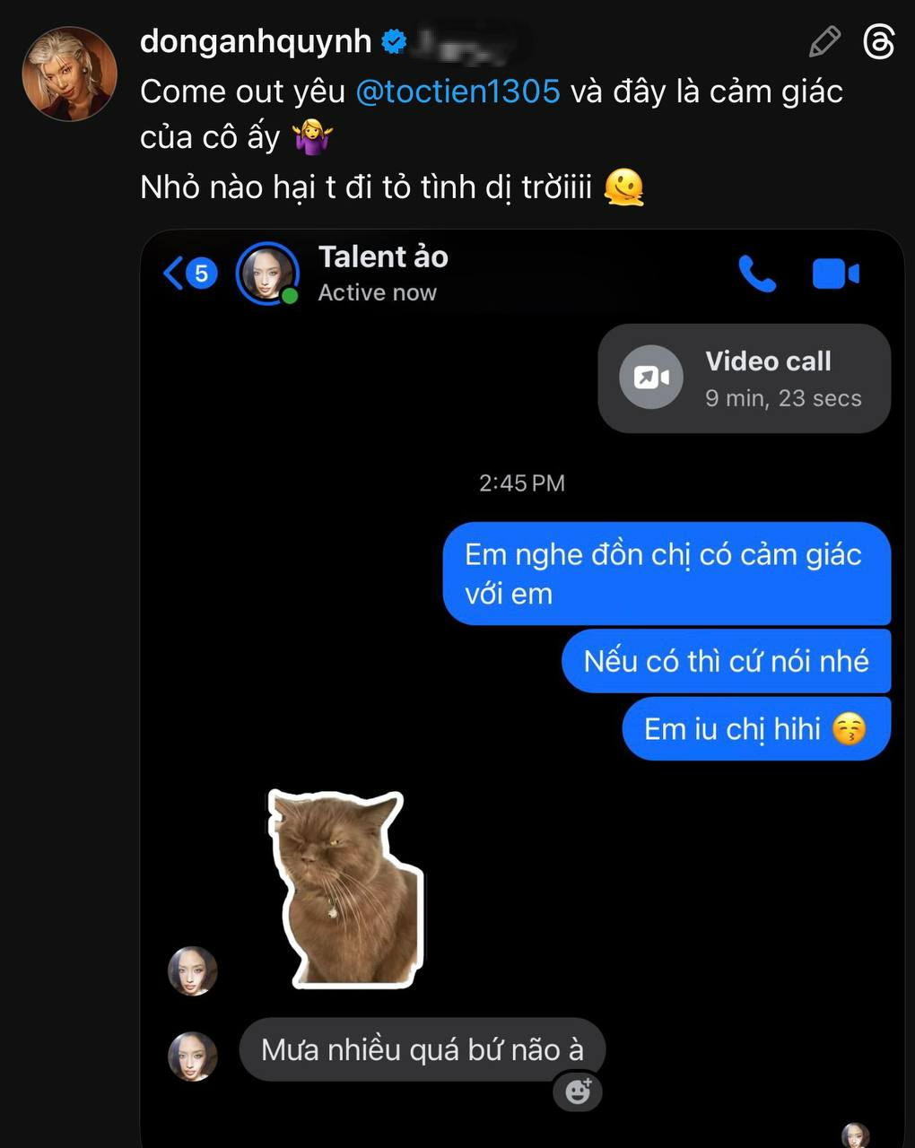 1 sao Vbiz thừa nhận đang yêu Tóc Tiên- Ảnh 1. 1 sao Vbiz thừa nhận đang yêu Tóc Tiên- Ảnh 1.