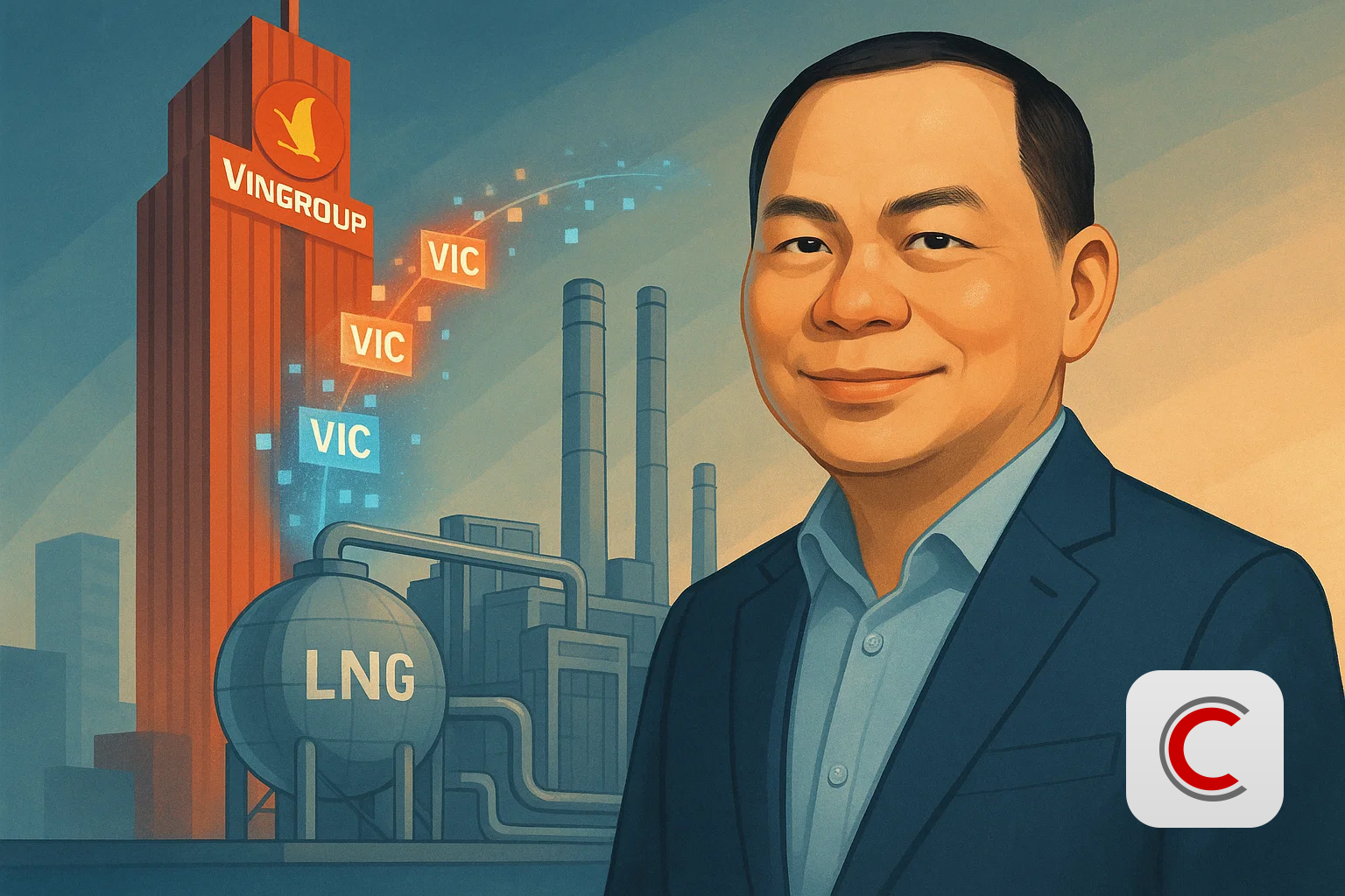 Tỷ phú Phạm Nhật Vượng góp thêm lượng cổ phiếu trị giá hơn 10.000 tỷ đồng vào công ty sản xuất điện LNG- Ảnh 1.