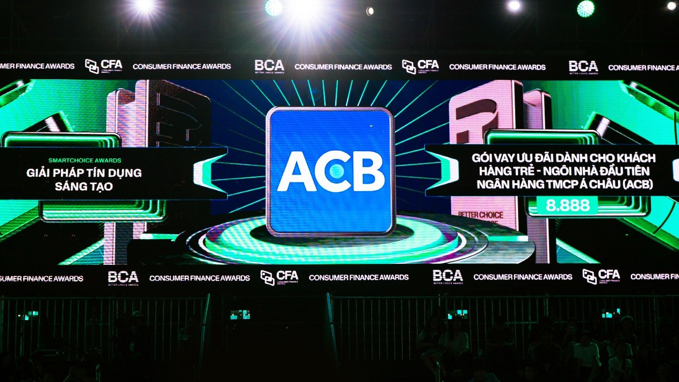 ACB được vinh danh Giải pháp tín dụng Sáng tạo tại Better Choice Awards 2025 với chương trình ‘Ngôi Nhà Đầu Tiên’- Ảnh 1. ACB được vinh danh Giải pháp tín dụng Sáng tạo tại Better Choice Awards 2025 với chương trình ‘Ngôi Nhà Đầu Tiên’- Ảnh 1.