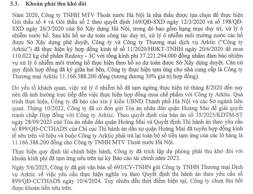 Công ty Thoát nước Hà Nội: Doanh thu nửa đầu năm gần 450 tỷ, lợi nhuận tăng 14%- Ảnh 2.