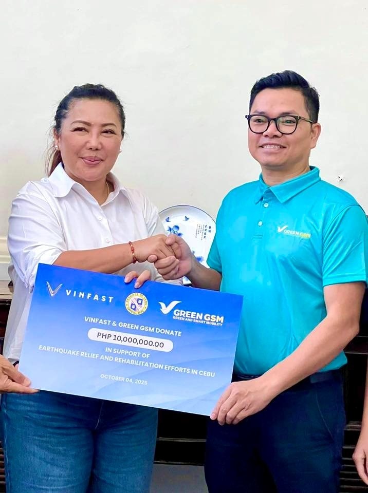 VinFast Philippines và Green GSM hỗ trợ trực tiếp 10 triệu Peso cho người dân Philippines sau trận động đất mạnh 6,9 độ- Ảnh 1.