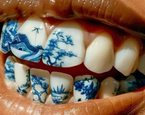 Sốc với mốt "xăm răng" ở Trung Quốc: Giới trẻ khắc chữ "làm giàu", "thành công" ngay trên răng- Ảnh 1.