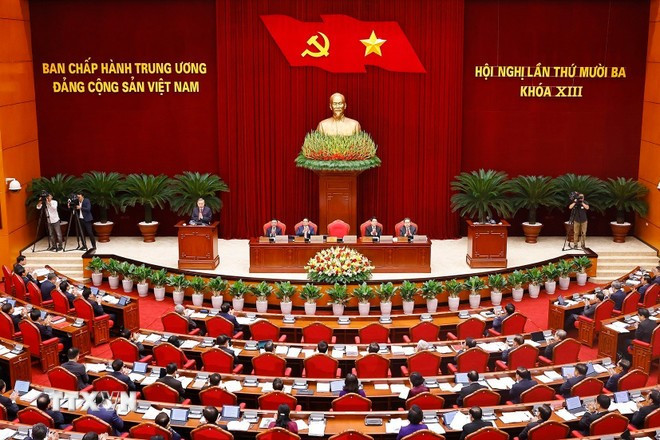 Nội dung ngày làm việc thứ nhất Hội nghị Trung ương 13- Ảnh 1.