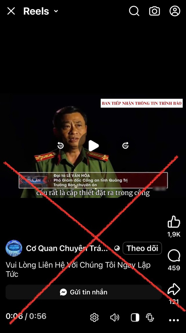 Cảnh báo nóng về trang Fanpage tự xưng là cơ quan của Bộ Công an- Ảnh 1.