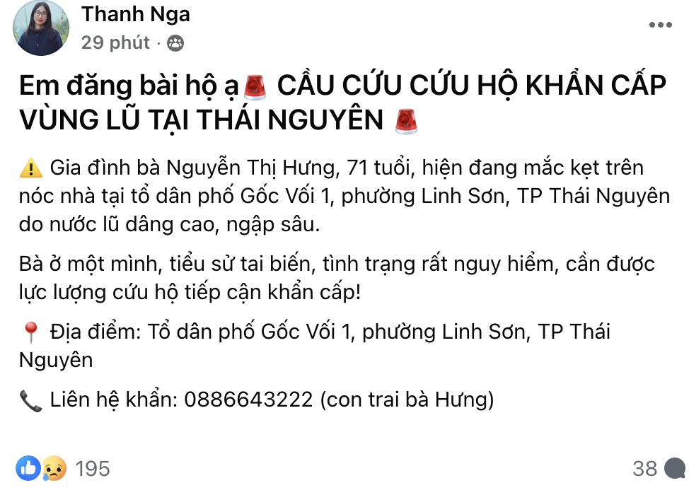 Những tiếng kêu cứu khẩn cấp khi Thái Nguyên bị ngập lụt nặng- Ảnh 4.