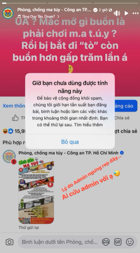 Admin fanpage Phòng, chống ma túy - Công an TP. Hồ Chí Minh là ai mà Admin fanpage Phòng, chống ma túy - Công an TP. Hồ Chí Minh là ai mà