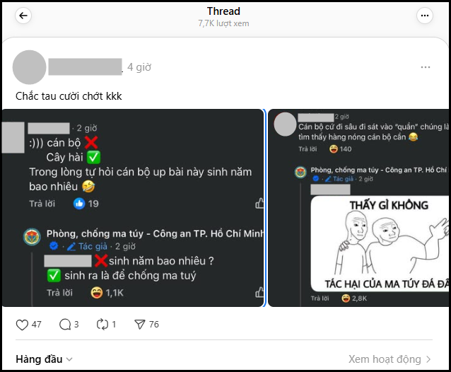 Admin fanpage Phòng, chống ma túy - Công an TP. Hồ Chí Minh là ai mà Admin fanpage Phòng, chống ma túy - Công an TP. Hồ Chí Minh là ai mà
