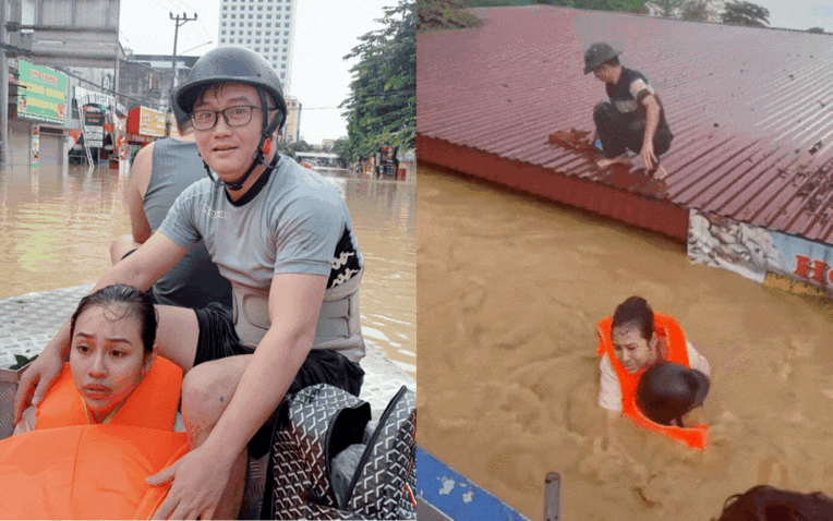 "Người hùng thầm lặng" giữa dòng nước lũ: Ông bố 6 con vượt hàng trăm cây số từ Hà Nội về Thái Nguyên để hỗ trợ người dân vùng lũ- Ảnh 1. "Người hùng thầm lặng" giữa dòng nước lũ: Ông bố 6 con vượt hàng trăm cây số từ Hà Nội về Thái Nguyên để hỗ trợ người dân vùng lũ- Ảnh 1.