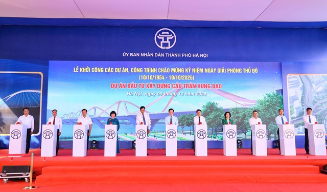 Hôm nay, Hà Nội chính thức khởi công xây dựng "siêu cầu" vượt sông Hồng gần 16.000 tỷ đồng, rộng 8 làn xe, nối phố cổ với Long Biên- Ảnh 1. Hôm nay, Hà Nội chính thức khởi công xây dựng "siêu cầu" vượt sông Hồng gần 16.000 tỷ đồng, rộng 8 làn xe, nối phố cổ với Long Biên- Ảnh 1.
