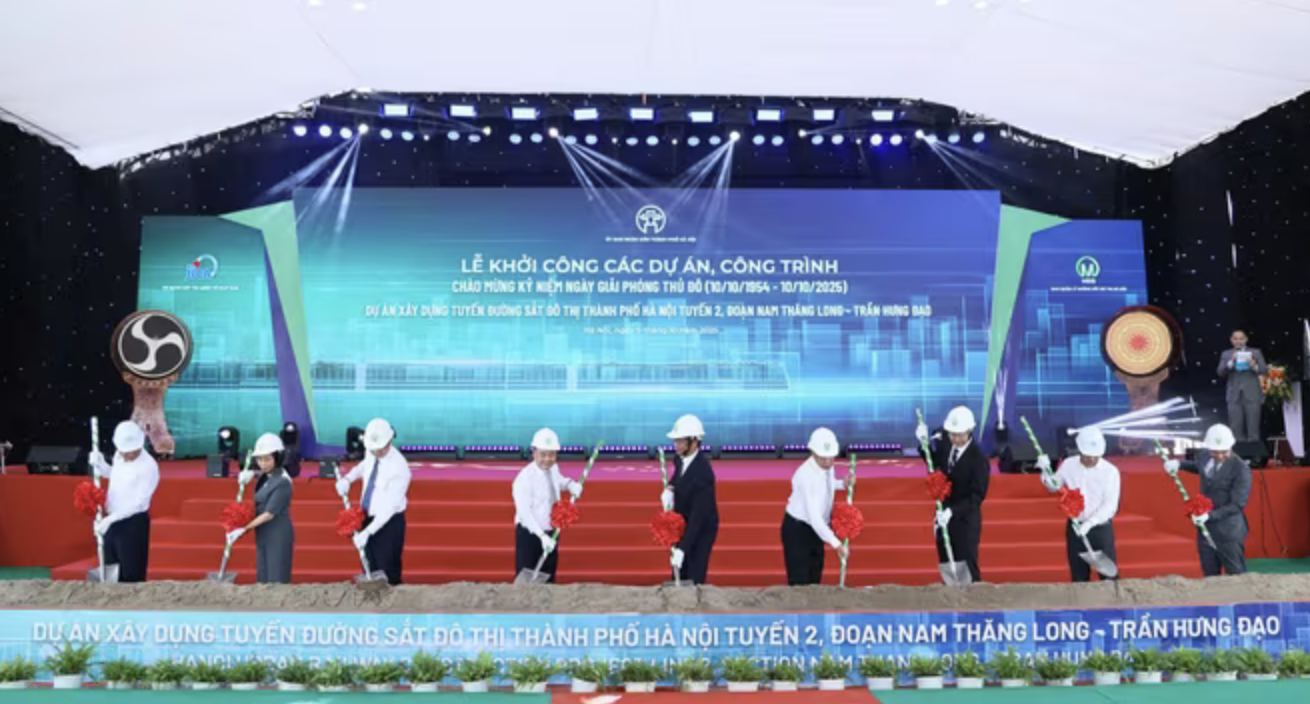 Khởi công xây dựng tuyến metro tổng vốn hơn 35.600 tỉ đồng ở Hà Nội- Ảnh 1. Khởi công xây dựng tuyến metro tổng vốn hơn 35.600 tỉ đồng ở Hà Nội- Ảnh 1.