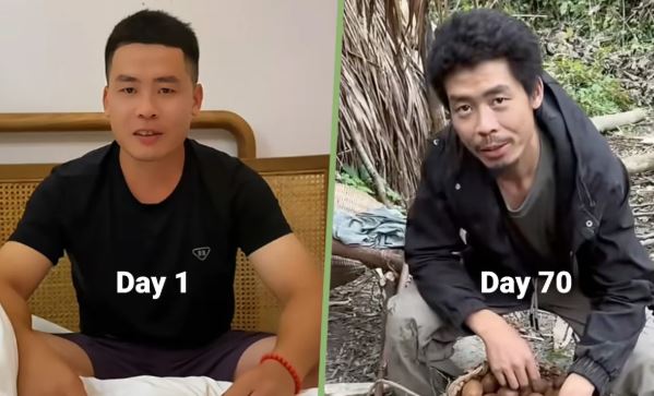 Thử thách 70 ngày sinh tồn trong rừng, chàng trai trẻ trở thành nhà vô địch nhận gần 400 triệu tiền thưởng- Ảnh 3. Thử thách 70 ngày sinh tồn trong rừng, chàng trai trẻ trở thành nhà vô địch nhận gần 400 triệu tiền thưởng- Ảnh 3.