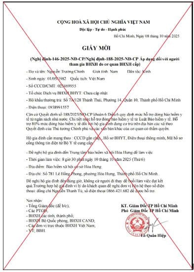 Bảo hiểm xã hội TP.HCM cảnh báo nóng tới hàng triệu người dân: Ai đã nhận được giấy tờ này cần kiểm tra gấp- Ảnh 1. Bảo hiểm xã hội TP.HCM cảnh báo nóng tới hàng triệu người dân: Ai đã nhận được giấy tờ này cần kiểm tra gấp- Ảnh 1.
