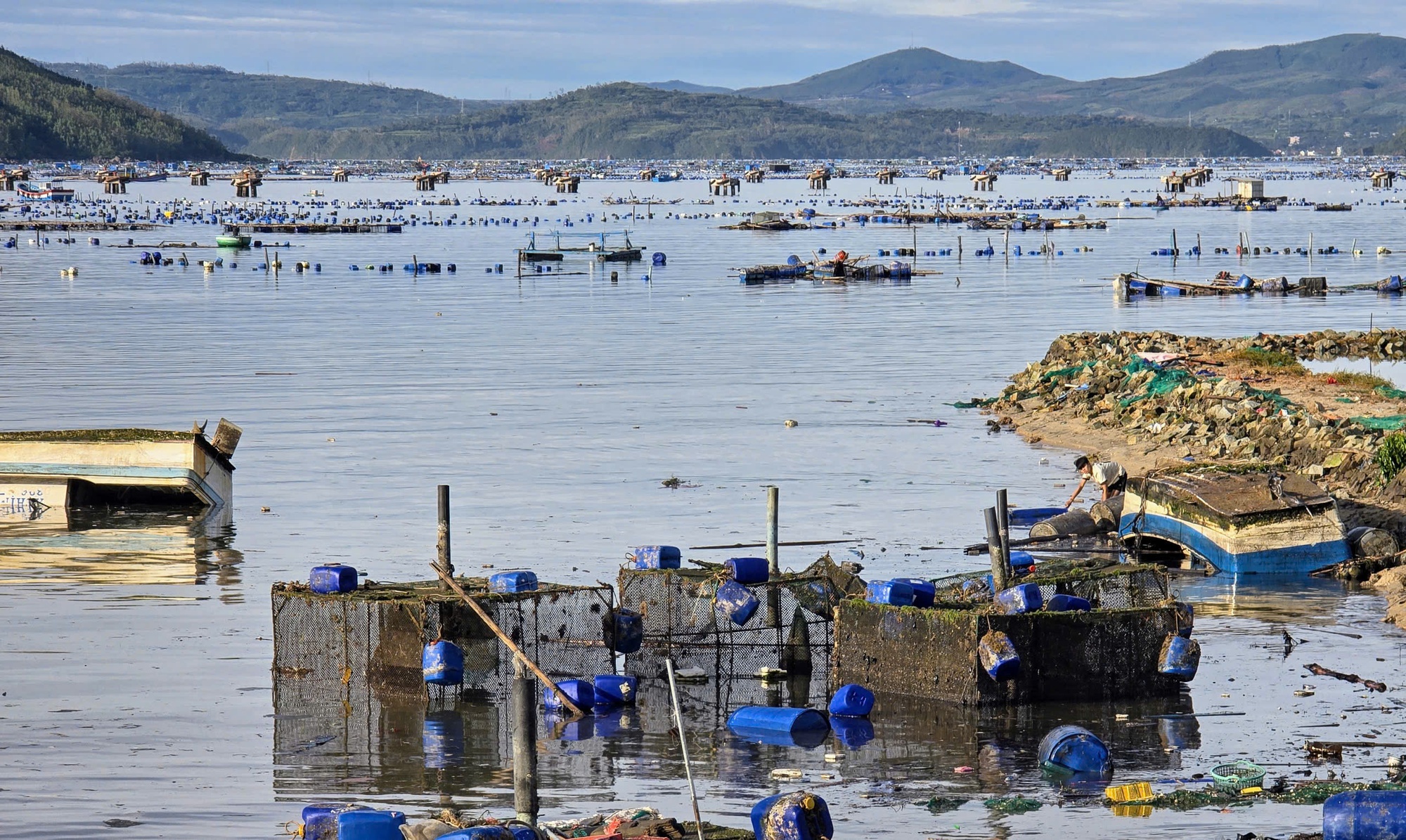 Thủ phủ tôm hùm "bay" hơn 20 tỉ đồng chỉ 1 đêm bão số 13- Ảnh 2.