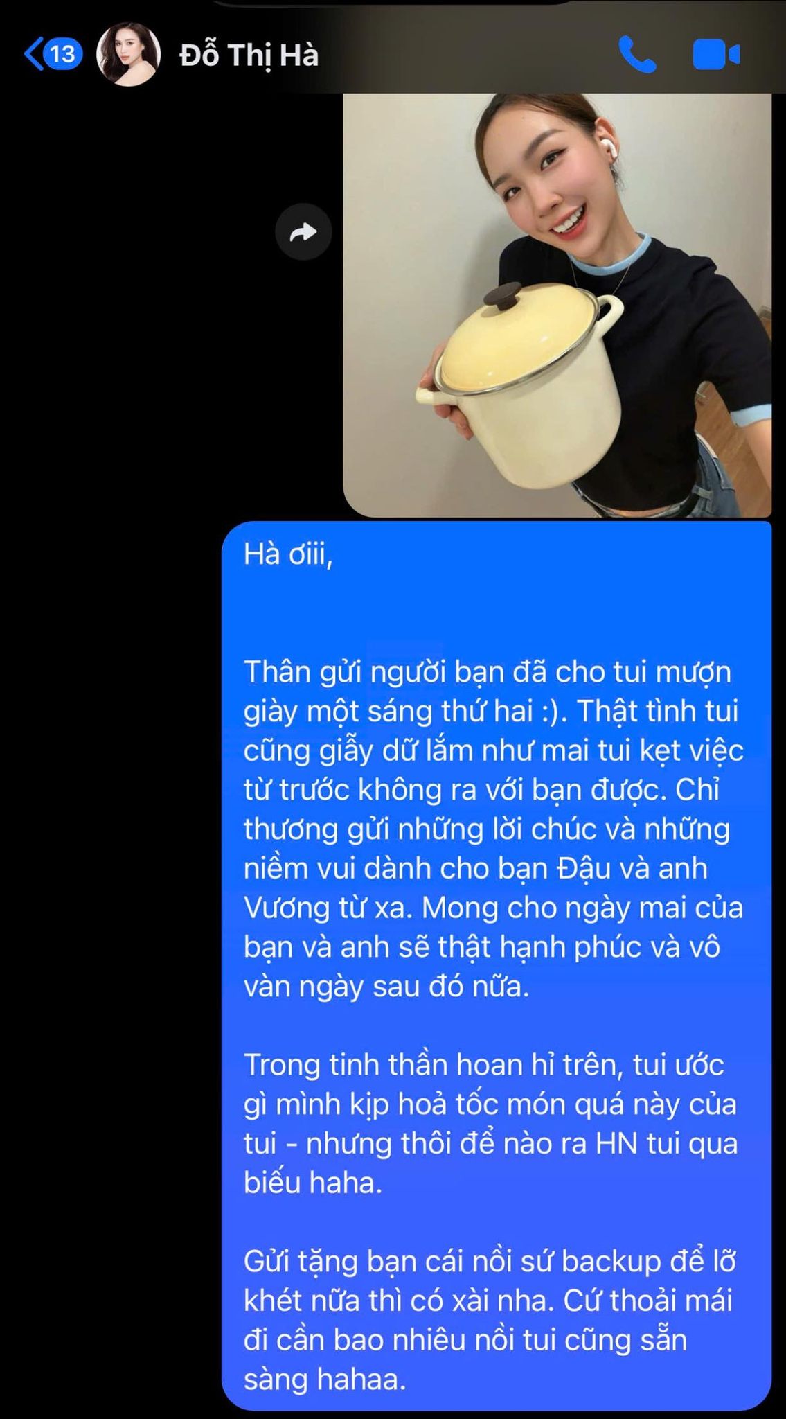 1 nàng hậu tặng quà cưới gây sốc cho Đỗ Hà - Viết Vương- Ảnh 3.