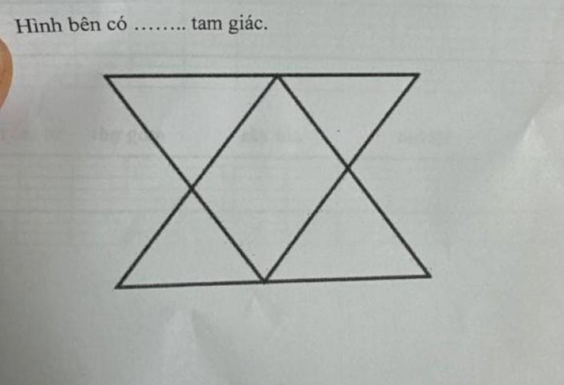 Bài tập đếm tam giác của học sinh tiểu học khiến phụ huynh "đau đầu", phải đăng lên MXH nhờ giúp đỡ- Ảnh 1.