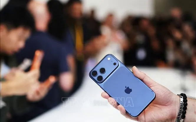 Điện thoại iPhone của hãng Apple được giới thiệu tại Cupertino, California, Mỹ. Ảnh minh họa: THX/TTXVN