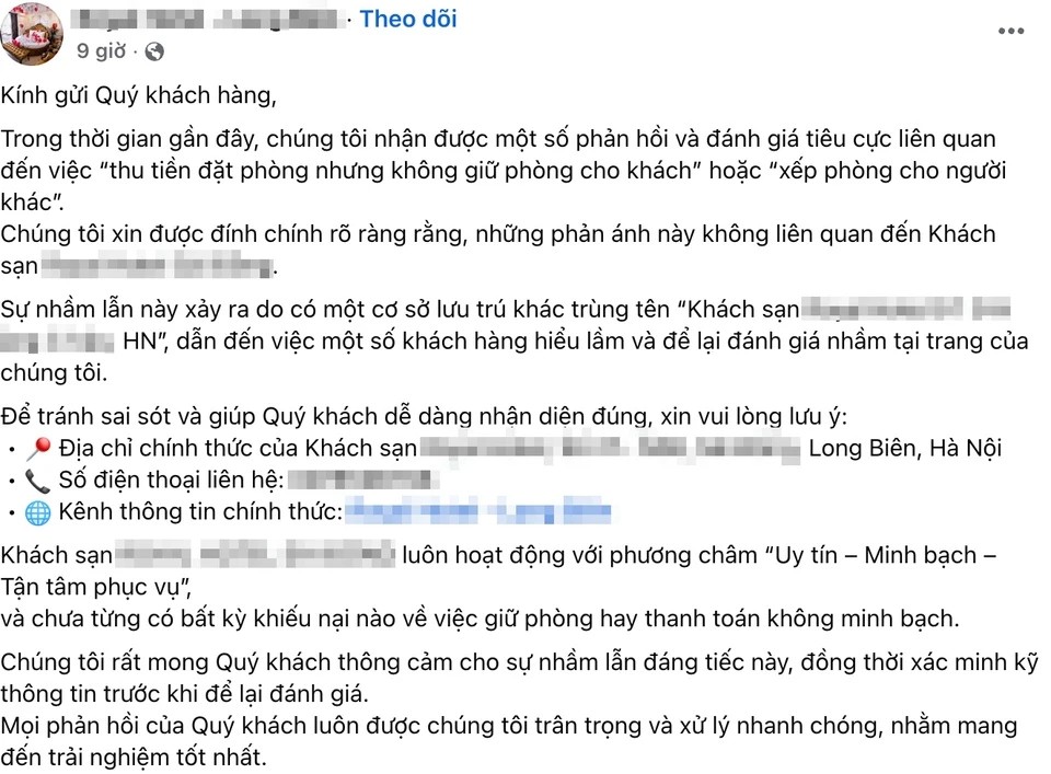 Khách sạn Hàng Cháo lên tiếng vụ 'đuổi' khách nhận phòng lúc 2h sáng, dù khách đã thanh toán đủ 3 ngày tiền thuê- Ảnh 2.