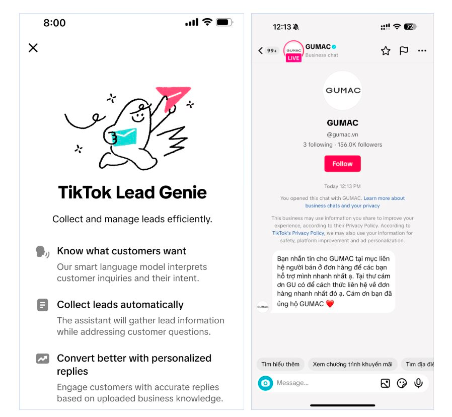 Chatbot AI trong tin nhắn của TikTok có tác dụng gì?- Ảnh 1.