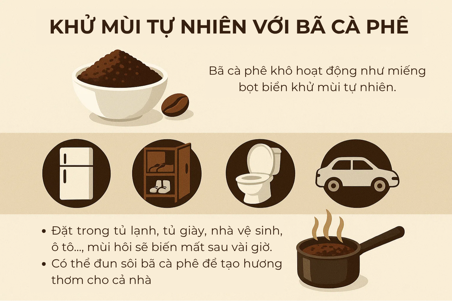 Loại bã đồ uống ai cũng bỏ đi lại là 