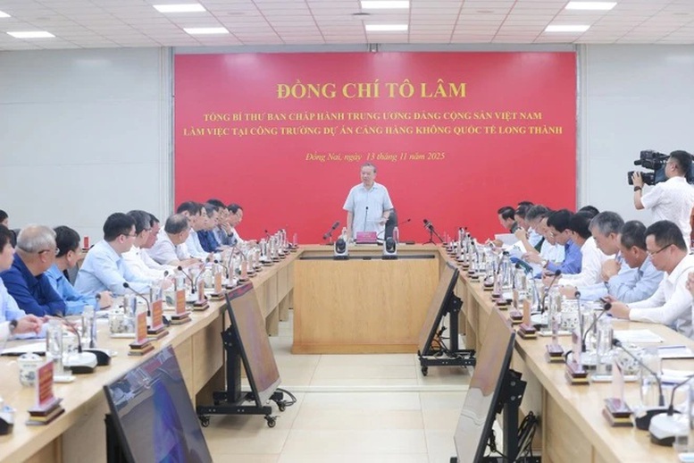 Tổng Bí thư Tô Lâm kiểm tra Dự án Sân bay Long Thành- Ảnh 5.