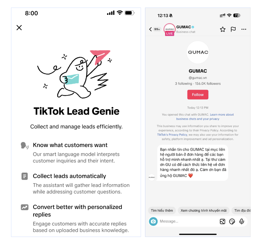TikTok ra mắt Chatbot AI trong Tin nhắn trực tiếp- Ảnh 1. TikTok ra mắt Chatbot AI trong Tin nhắn trực tiếp- Ảnh 1.