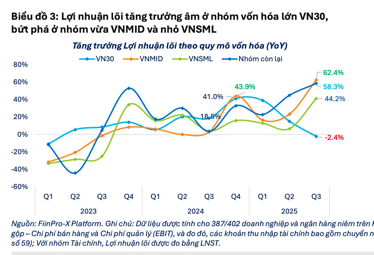 "Tín hiệu lạ" từ mức tăng trưởng lợi nhuận đột biến trong mùa báo cáo quý 3- Ảnh 3.