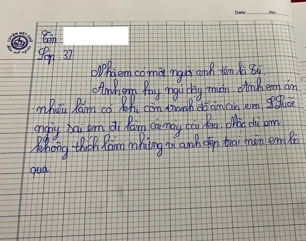 Bài văn tả anh trai của học sinh lớp 3 khiến cả nhà nóng mặt, đến đoạn kết thì đồng loạt ngã ngửa- Ảnh 1.