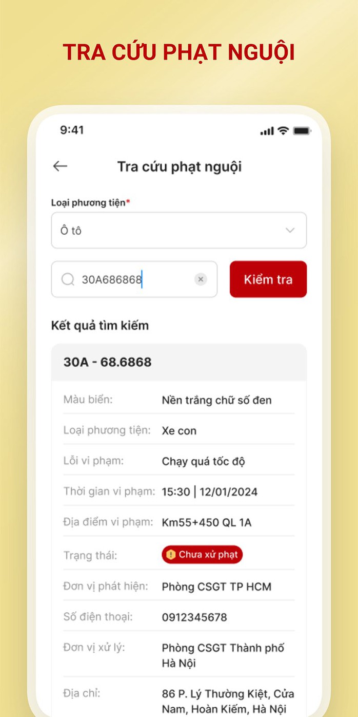 Công an TPHCM hướng dẫn cài ứng dụng xem phạt nguội dễ dàng- Ảnh 4. Công an TPHCM hướng dẫn cài ứng dụng xem phạt nguội dễ dàng- Ảnh 4.