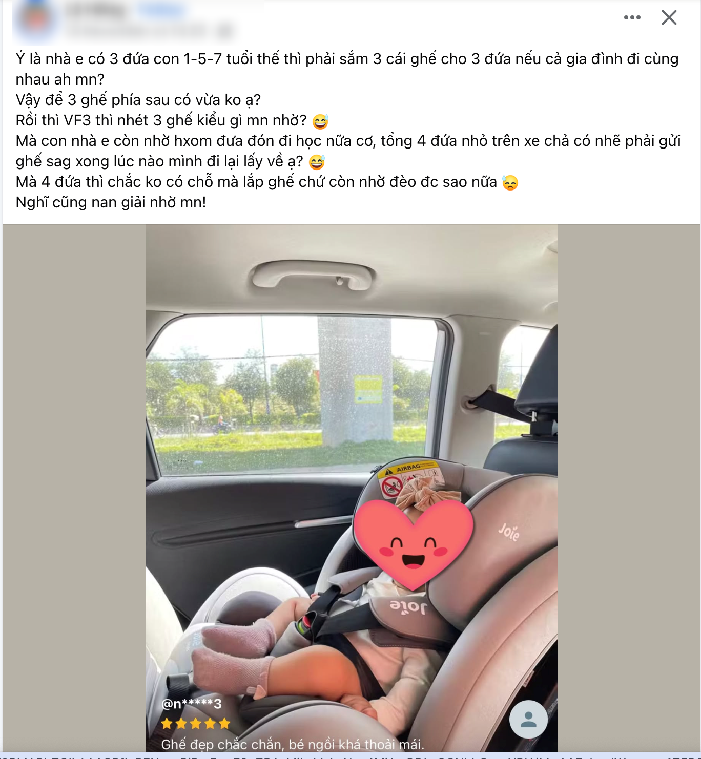 Phụ huynh băn khoăn trước quy định ô tô bắt buộc ghế an toàn cho trẻ từ 1/1/2026: Gia đình 2-3 con thì phải chuẩn bị bao nhiêu ghế?- Ảnh 1. Phụ huynh băn khoăn trước quy định ô tô bắt buộc ghế an toàn cho trẻ từ 1/1/2026: Gia đình 2-3 con thì phải chuẩn bị bao nhiêu ghế?- Ảnh 1.