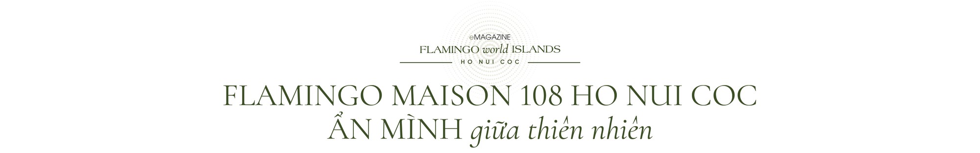 Flamingo Maison 108 Ho Nui Coc: Bộ siêu tập 108 dinh thự giữa vùng thiên nhiên 100 niên tuổi- Ảnh 3. Flamingo Maison 108 Ho Nui Coc: Bộ siêu tập 108 dinh thự giữa vùng thiên nhiên 100 niên tuổi- Ảnh 3.