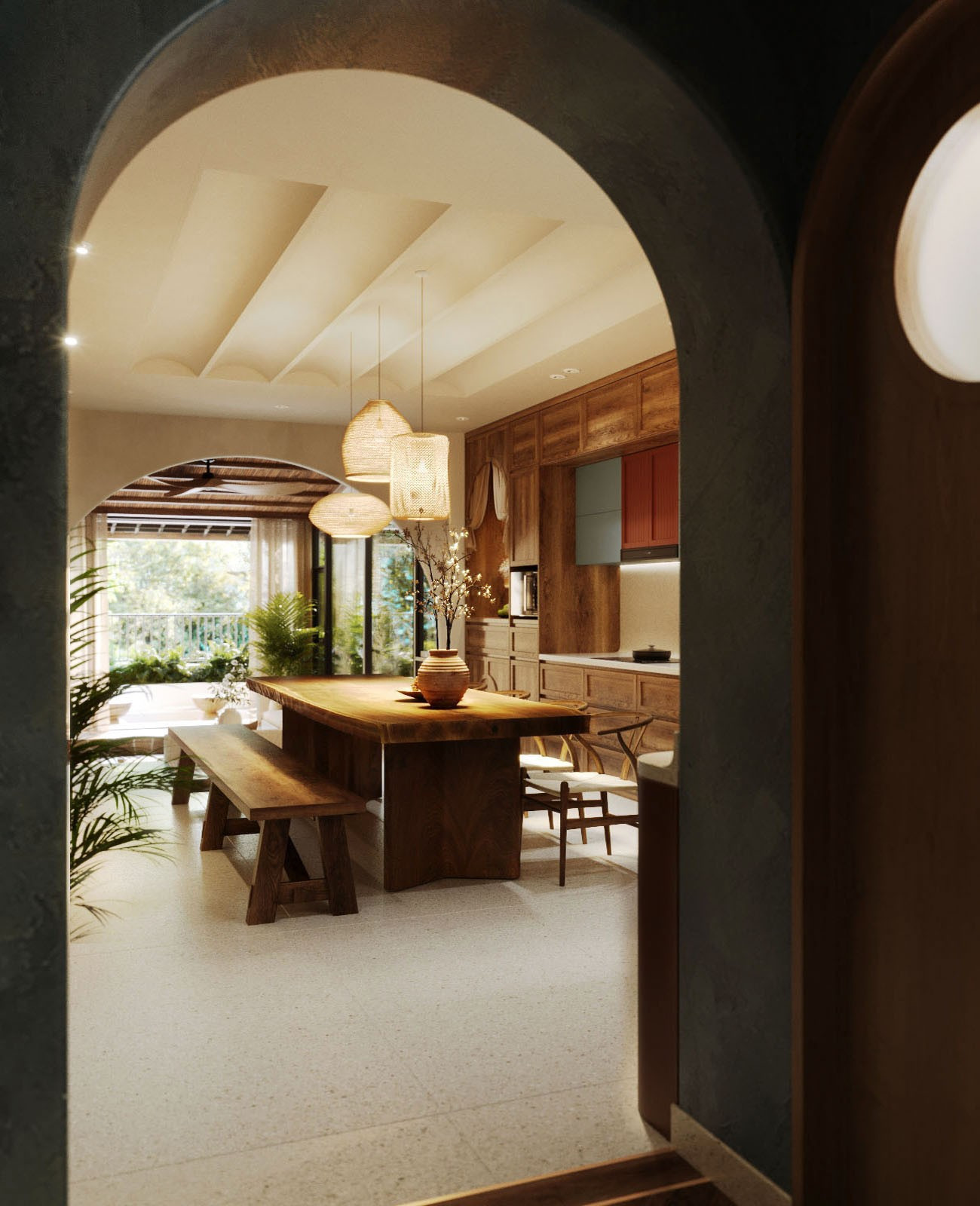 Nhà phố 4 tầng đưa phòng khách và bếp ăn lên tầng cao để tạo sự thoải mái- Ảnh 6.