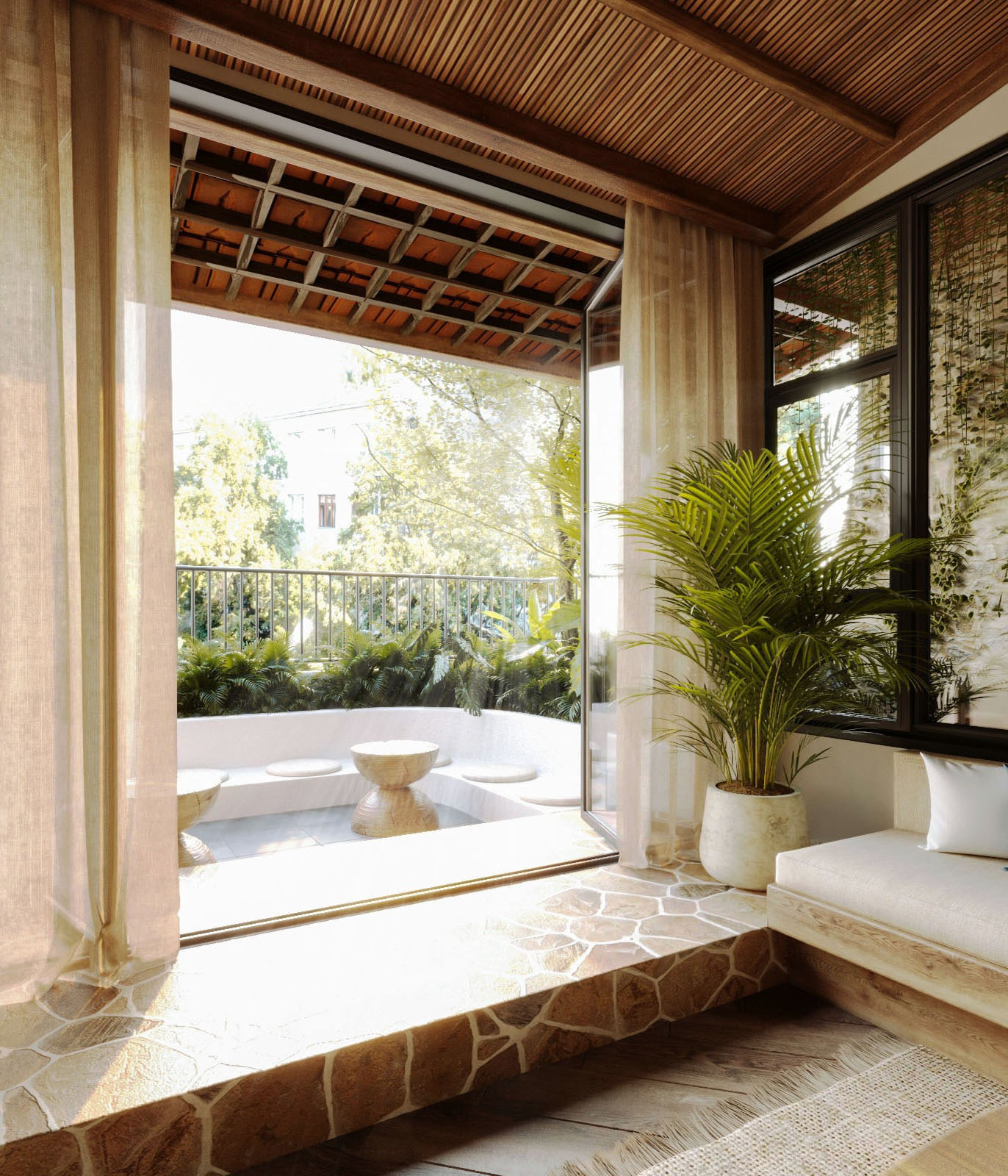 Nhà phố 4 tầng đưa phòng khách và bếp ăn lên tầng cao để tạo sự thoải mái- Ảnh 10.