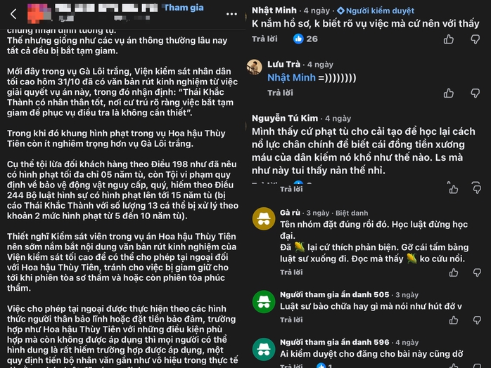 Trước phiên tòa 