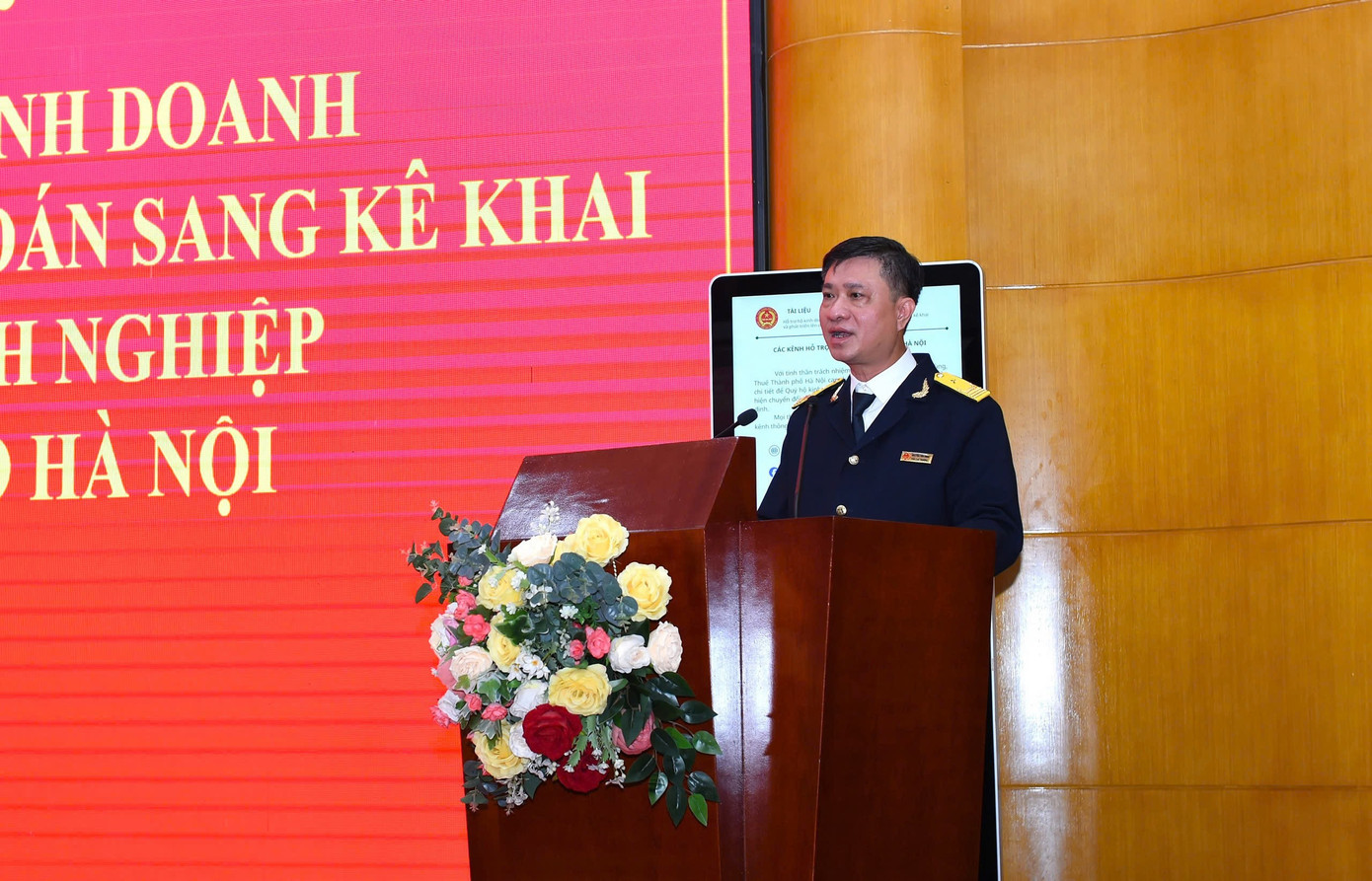 Hộ kinh doanh chuyển kê khai thuế: Thuế Hà Nội khẳng định không phải 'thêm thủ tục'- Ảnh 1.