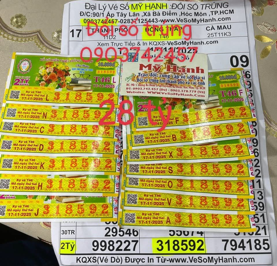 Một người trúng đặc biệt 28 tỉ đồng ở Tây Ninh, liền đổi thưởng trong đêm tại TP HCM- Ảnh 1. Một người trúng đặc biệt 28 tỉ đồng ở Tây Ninh, liền đổi thưởng trong đêm tại TP HCM- Ảnh 1.